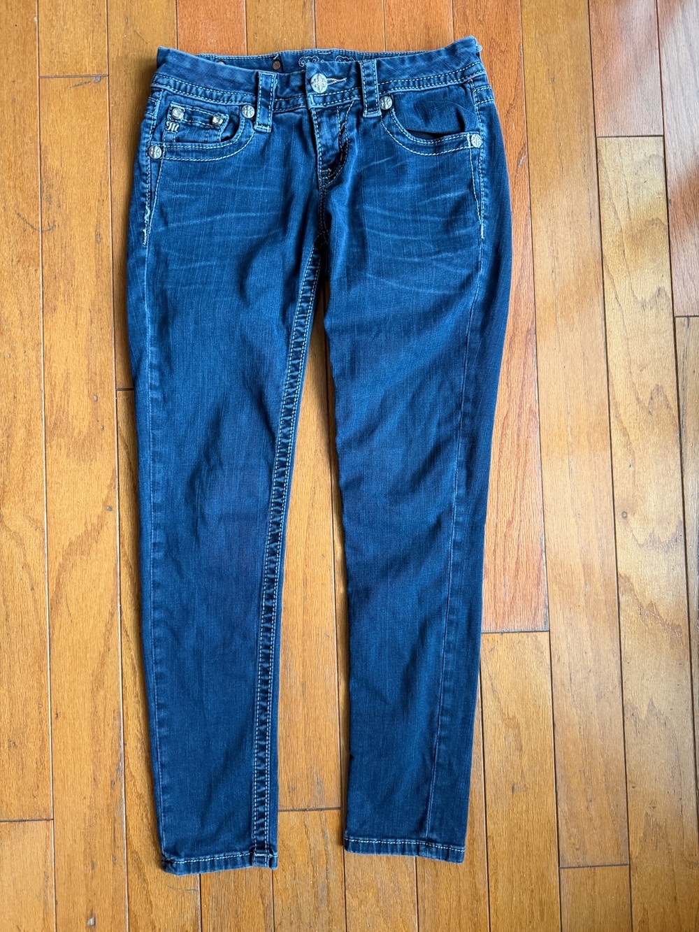 Miss Me Blue Jeans Women’s Size 26 Skinny Embellished Y2K Pants
